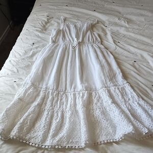 Cat & Jack White Casual Kids Dress